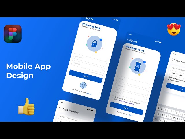 Figma Mobile App UI UX Design Tutorial