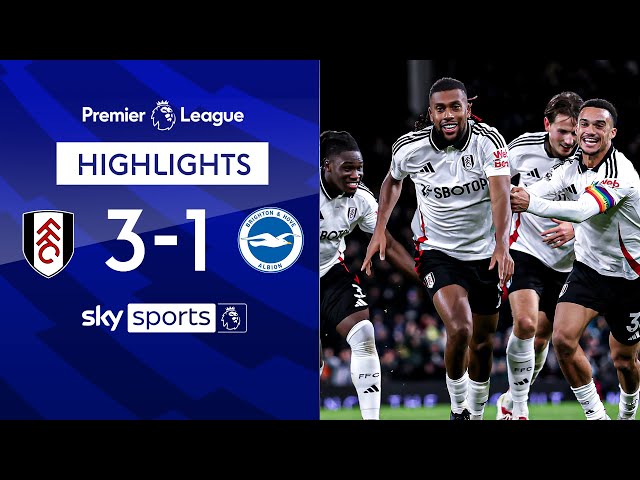 Iwobi strikes twice as Fulham beat Brighton ⚡ | Fulham 3-1 Brighton | Premier League Highlights