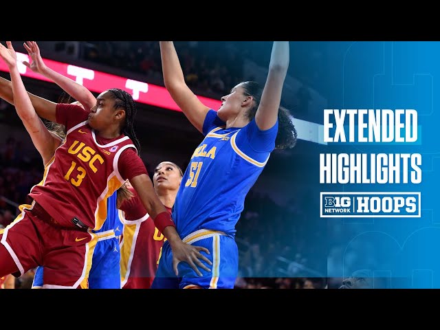 USC vs. UCLA | EXTENDED HIGHLIGHTS | Big Ten Women's Basketball | 2/13/25