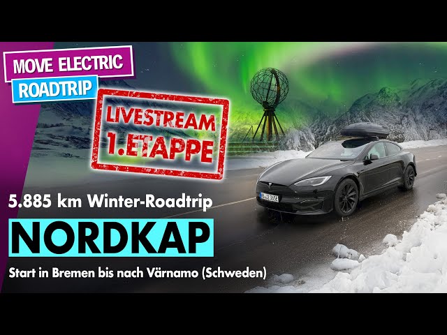 LIVE: 5.885 km Winter-Roadtrip ans Kap - Etappe 1 - Start in Bremen bis nach Värnamo in Schweden