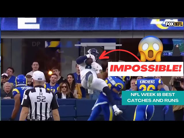 NFL Week 18: The Best Catches & Runs in One Action-Packed Reel!