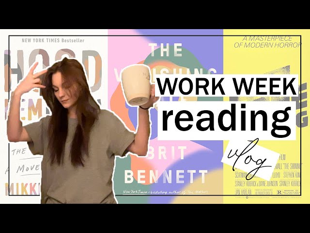 work week reading vlog | so much tea was drank