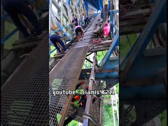 JEMBATAN #CIRAHONG ketika di BONGKAR #shorts #shortvideo #ciamis46211 #ciamis #kai