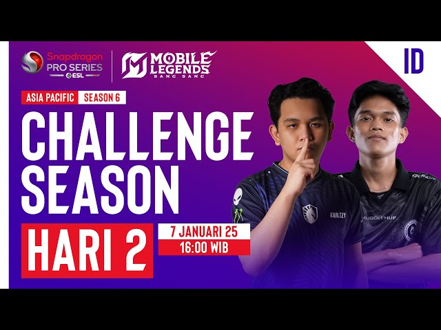 🔴 [ID] AP Mobile Legends: Bang Bang | Snapdragon Mobile Challenge Season | Season ke-6 | Hari 2