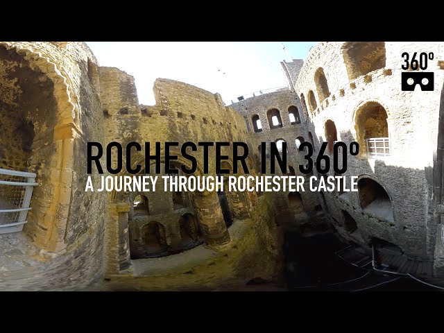 360 video journey through Rochester Castle, Kent - 360º VR