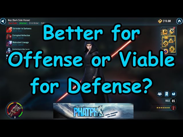 Is Dark Side Rey Better for Offense or Defense?