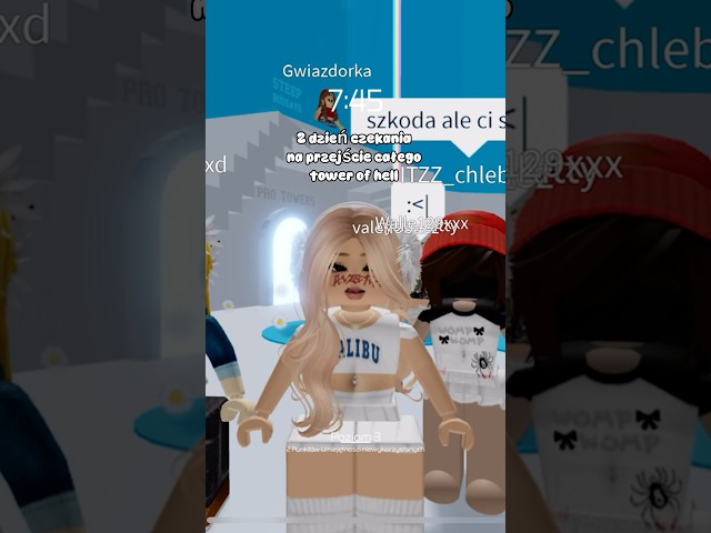 2 dzień czekania na przejście całego tower of hell || #shorts #roblox #towerofhell #laurix_official