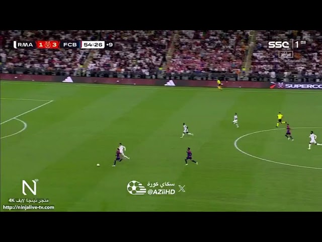 Alejandro Balde GOAL 1-4 - Real Madrid vs FC Barcelona 2024-25 Spanish Super Cup Final