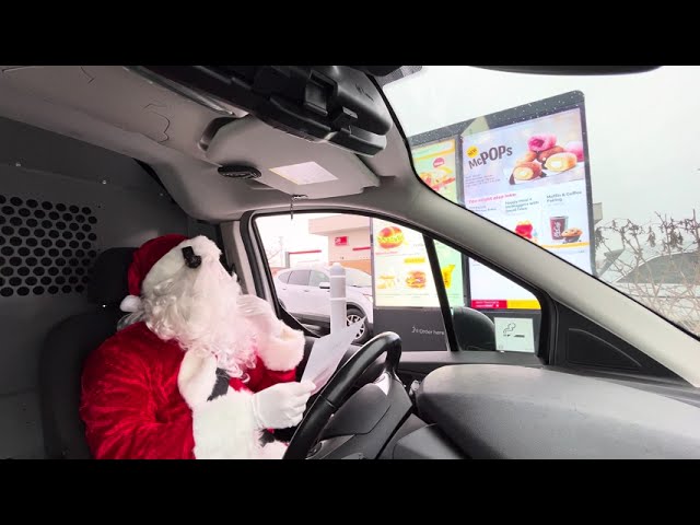 Voice impressions Santa at Mcdonalds drive thru part 2 #actor #voiceoveractor #automobile