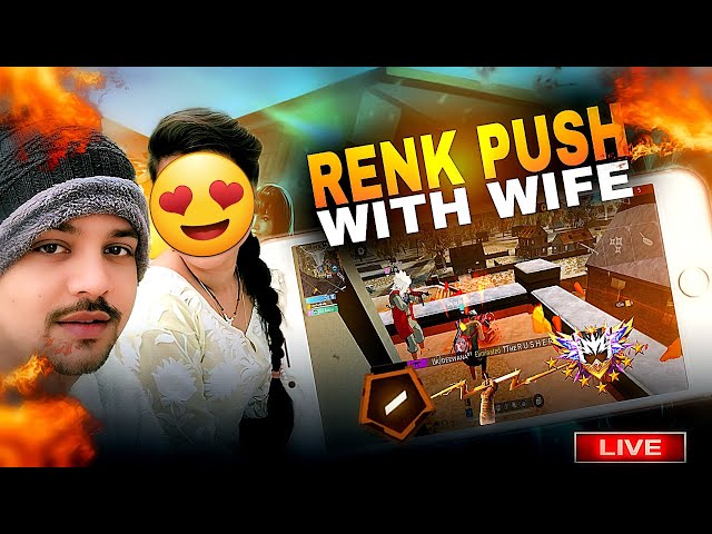 🔴Free fire Live 😮 BR Renk Push With Wife 😍Grandmaster 🤯🔥⭐#dpgaming07 #classyff #freefire #raistar