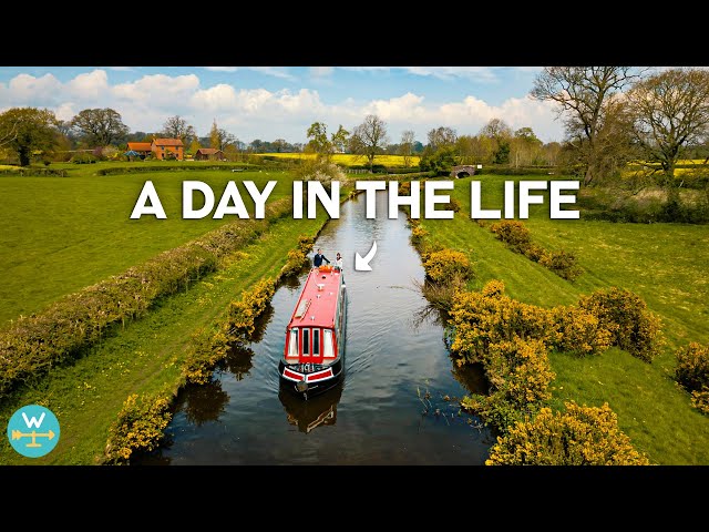 DAILY LIFE ABOARD A CANAL BOAT (cruising Great Britain)