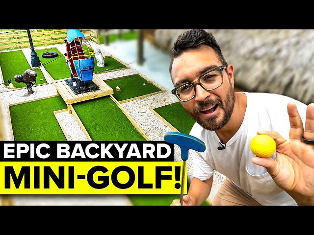 I built a $25,000 mini golf course for my Airbnb (gonna make thousands)