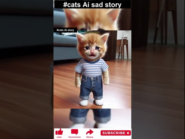 cat cute, sad ai cat stories, aicat #ai,#cat,#cutecat, #catlover,#story, #kitten, #animal,#shorts