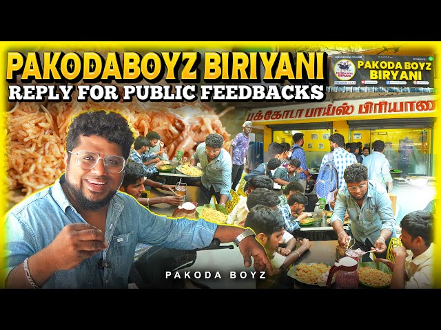 Replying Public Feedbacks! Pakoda Boyz Biryani | Tamil Food Review | Pakoda Boyz