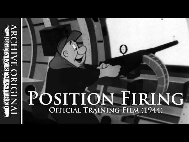 Position Firing | B-17 Gunner Training Film (1944)