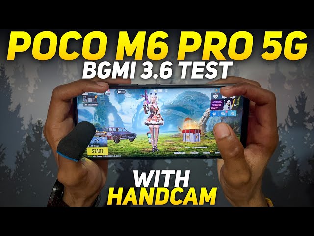 POCO M6 PRO 5G BGMI PUBG 3.6 UPDATE TEST 🔥 POCO M6 PRO 5G GAMING REVIEW IN 2025