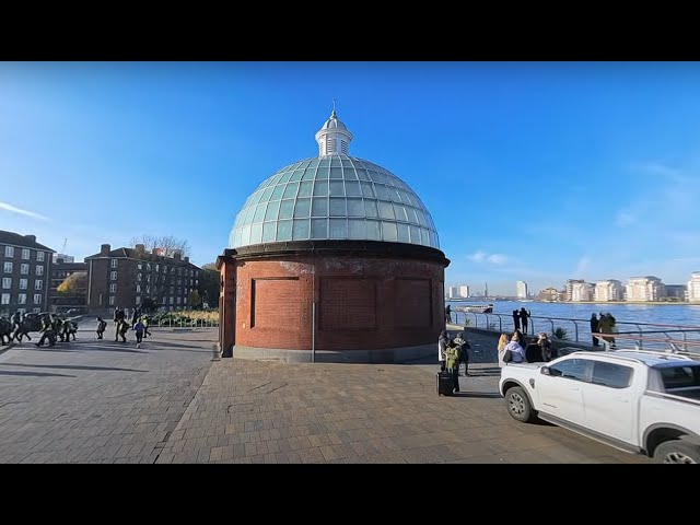 Greenwich foot tunnel under the River Thames London 360VR 8K