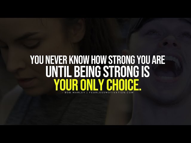 It's In Your Darkest Moments That You Must Focus To See The Light - MENTAL STRENGTH speech