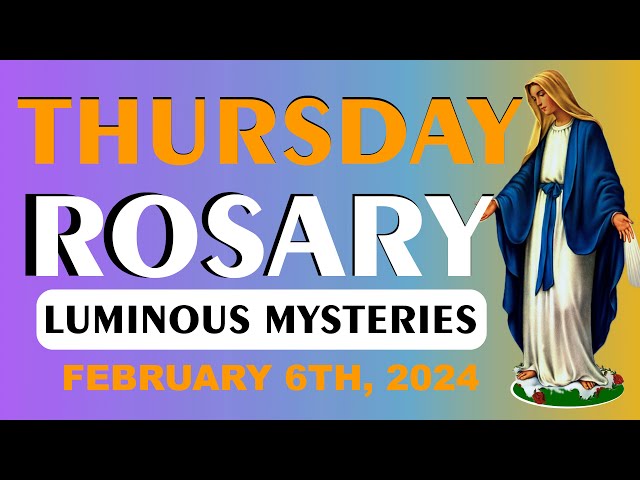 Rosary Today 🔴 LIVE Thursday Luminous Mysteries of the Rosary Holy Rosary Today Virtual