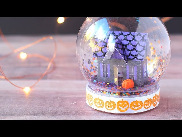 DIY Halloween Snow Globe (No Water) Tutorial + Free Printable!