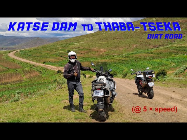 [332-3] Katse dam to Thaba-Tseka (@ 5× Speed), Thaba-Tseka province, Lesotho (2022-12-20)