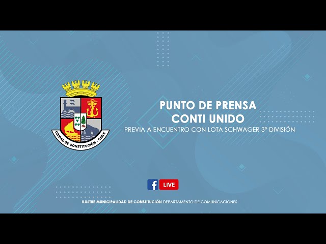 PUNTO DE PRENSA - CONTI UNIDO PREVIA A ENCUENTRO CON LOTA SCHWAGER 3° DIVISIÓN