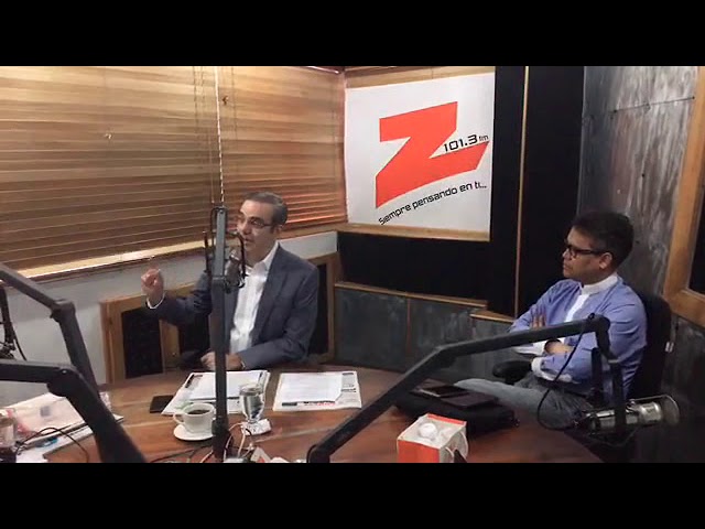 Luis Abinader en El Gobierno de La Mañana, Z 101