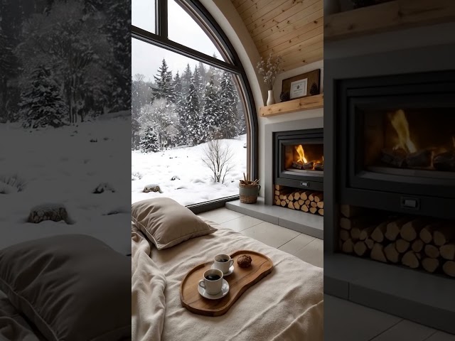 Cozy Winter Cabin Vibes - Relaxing Snowy