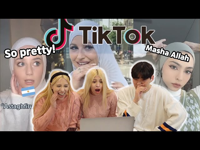 Latin girls react to Hijab Tiktok?!  *So cute!!