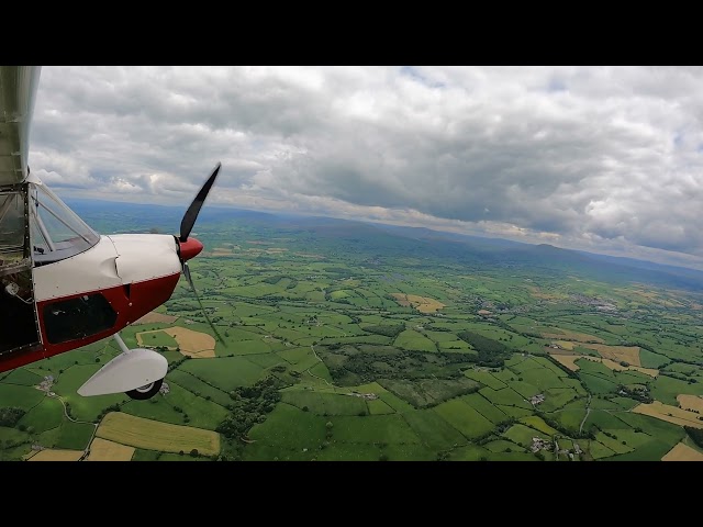 Skyranger Microlight - Moss Edge over the 3 Yorkshire peaks