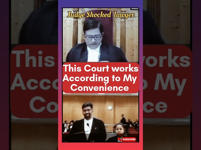 This court works according to my convenience | Judge shocked lawyer #judge#lawyer#court#legalcourts