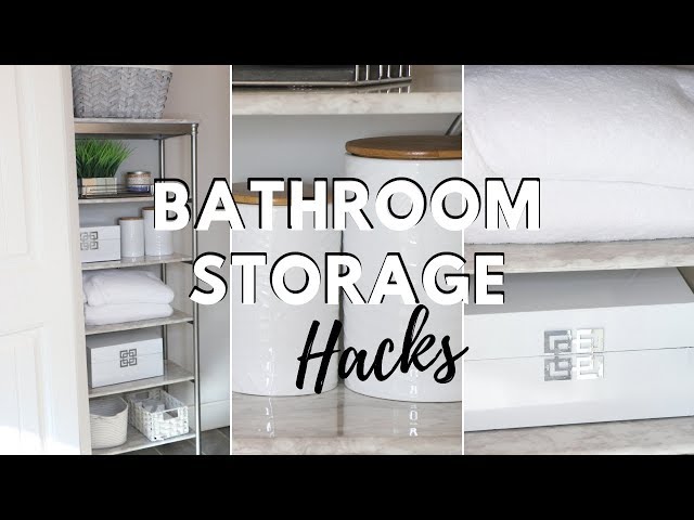 Bathroom Organization Hacks and Storage Solution Ideas!