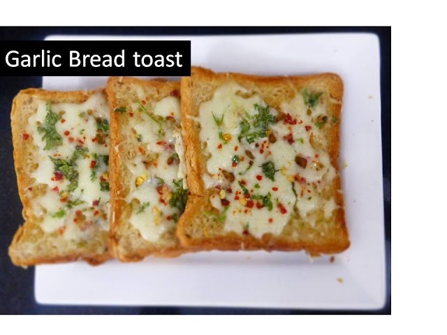 Cheesy Garlic bread Toast  without oven | Quick breakfast | Deeps Kitchen