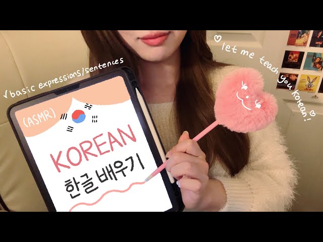 ASMR Korean Lesson : 20 Phrases Every Beginner Should Know 🇰🇷