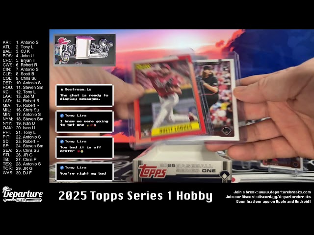 2025 Topps Series 1 Hobby -- Random Teams Break