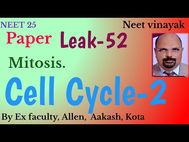 #neet #biology #neet25 #cellcycle -1#celldivision  #cell   #mitosis #neet vinayak