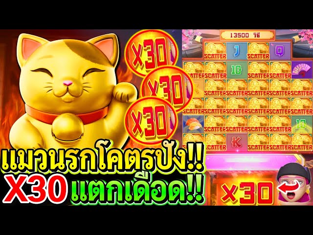 สล็อตPG Lucky neko : สล็อตแตกง่าย แมวนรกโคตรปัง!! X30แตกเดือด!!