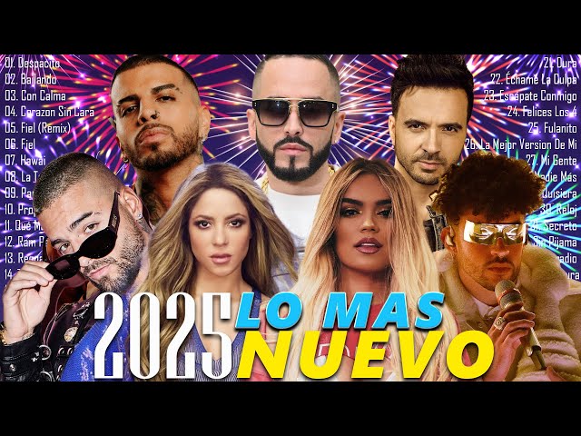 MIX REGGAETON 2025 - LO MÁS NUEVO 2025 - SHAKIRA, RAUW ALEJANDRO, BAD BUNNY, KAROL G, MALUMA