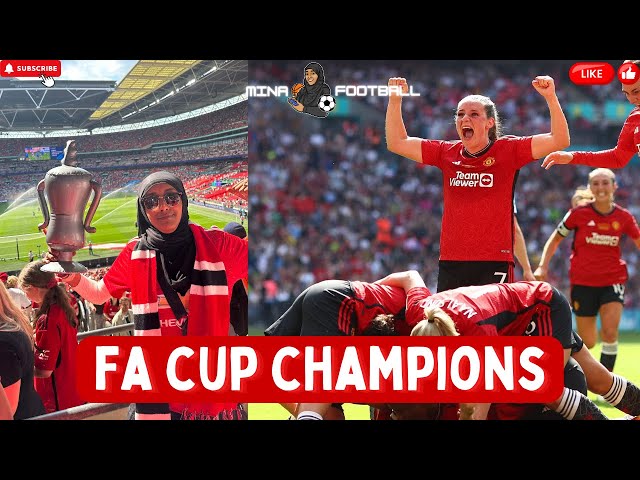 WOMEN'S FA CUP WINNERS! 🏆 | Man Utd SMASH Spurs 4-0 At WEMBLEY! - VLOG | MinaFootball