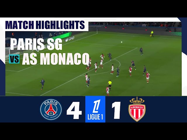 PSG vs Monaco 4-1 | 2025 Ligue 1 | Match Highlights