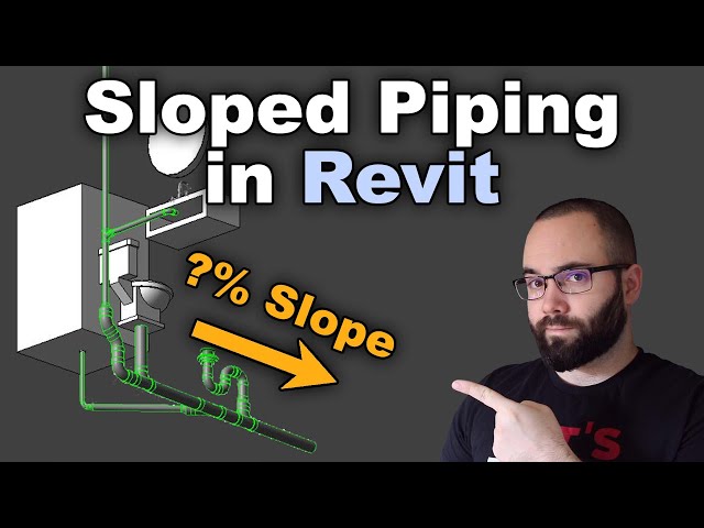 Revit Plumbing - Sloped Piping in Revit Tutorial