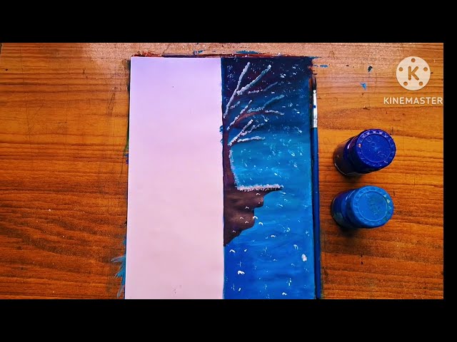 2 Easy acrylic colour scenery 👌 Beautiful Painting 😍 drawing ✨️ 😍