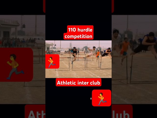 Athletes boy 🏃 110 hurdle competition inter club#short video#athletic short video#short feed