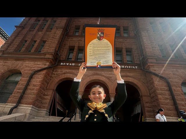 My acceptance speech to my Bexar county proclamation