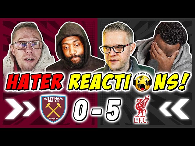 LIVERPOOL RIVALS & HATERS RAGING😡 REACTION TO WEST HAM 0-5 LIVERPOOL | PREMIER LEAGUE FAN REACTIONS