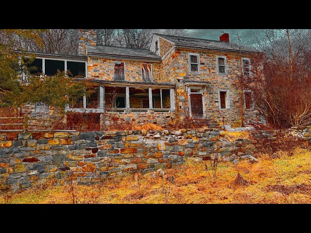 ABANDONED 1900s house made entirely of fieldstone