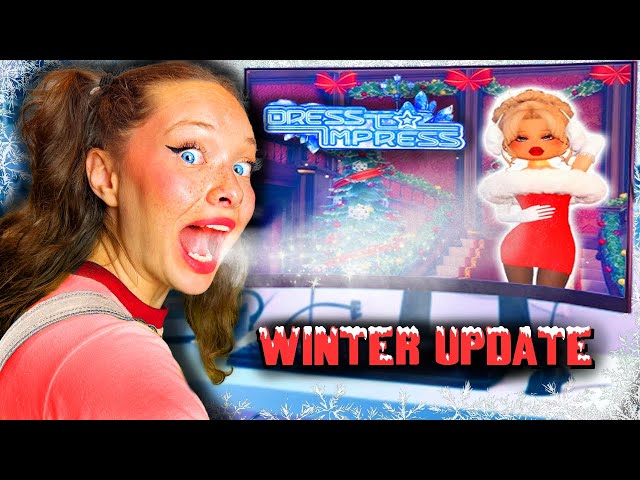 I PLAYED DRESS TO IMPRESS WITH MY SUBSCRIBERS !! (WINTER UPDATE)