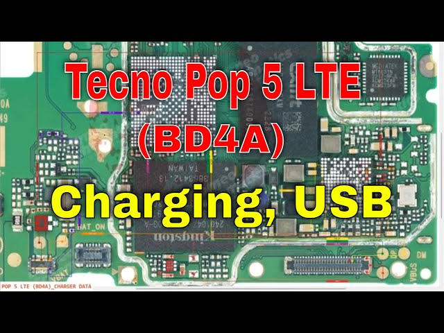 Tecno Pop 5 LTE (BD4A) Charging problem solution / Tecno POP 5 LTE Charging USB Diagram Jumper Ways