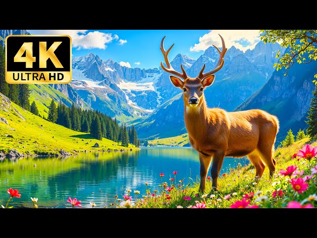 Wildlife Wonders 4K🌿 Relaxing Music With Beautiful Nature Scenes