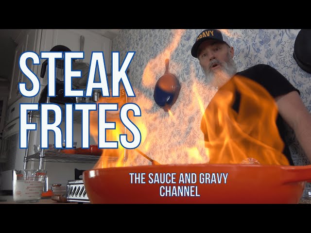 You Won't Believe What Happens Next!🔥🧯| Steak Frites | Sauce au Poivre | Bistro-Style Meal